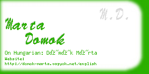 marta domok business card